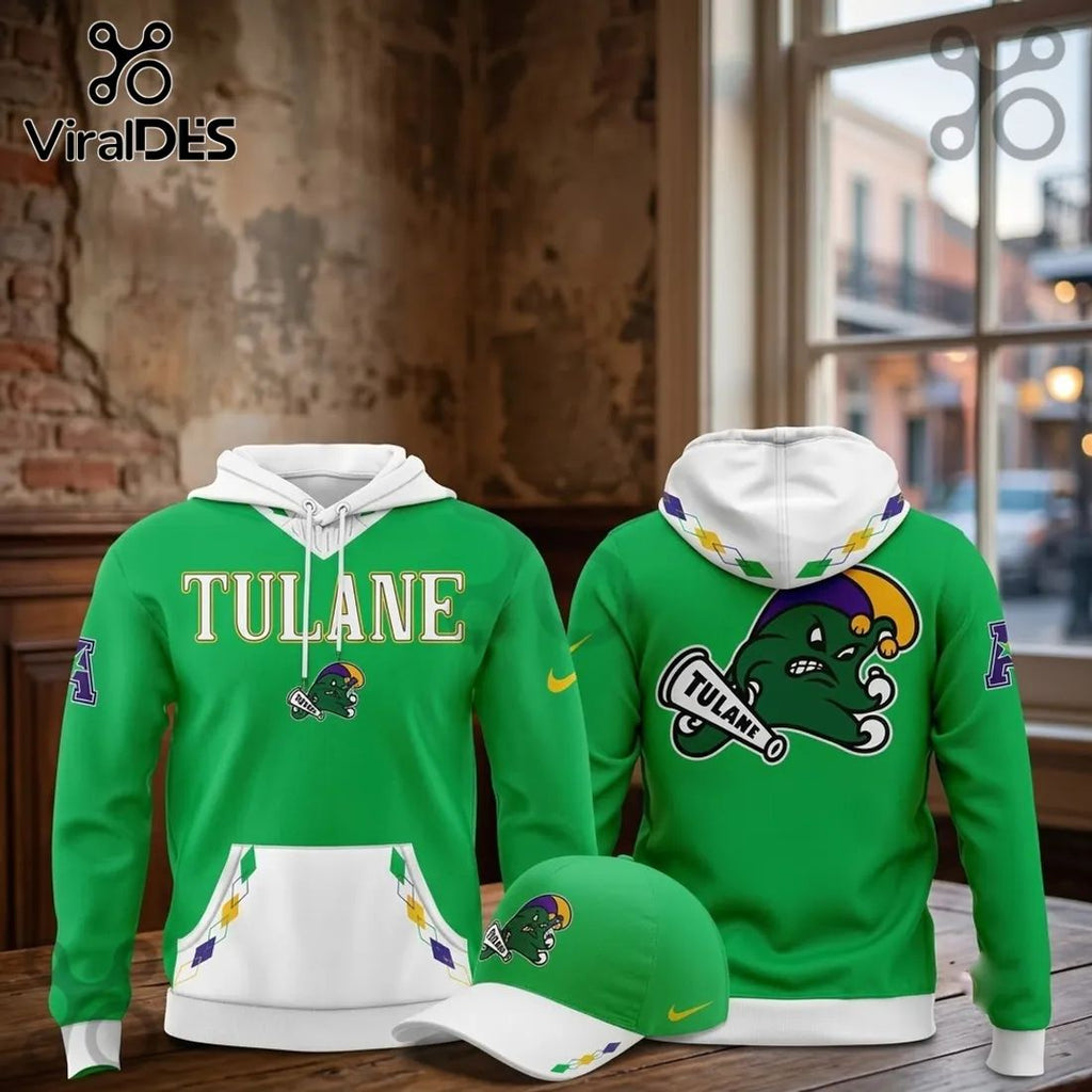 Tulane Green Wave 2026 City Edition Mardi Gras Hoodie
