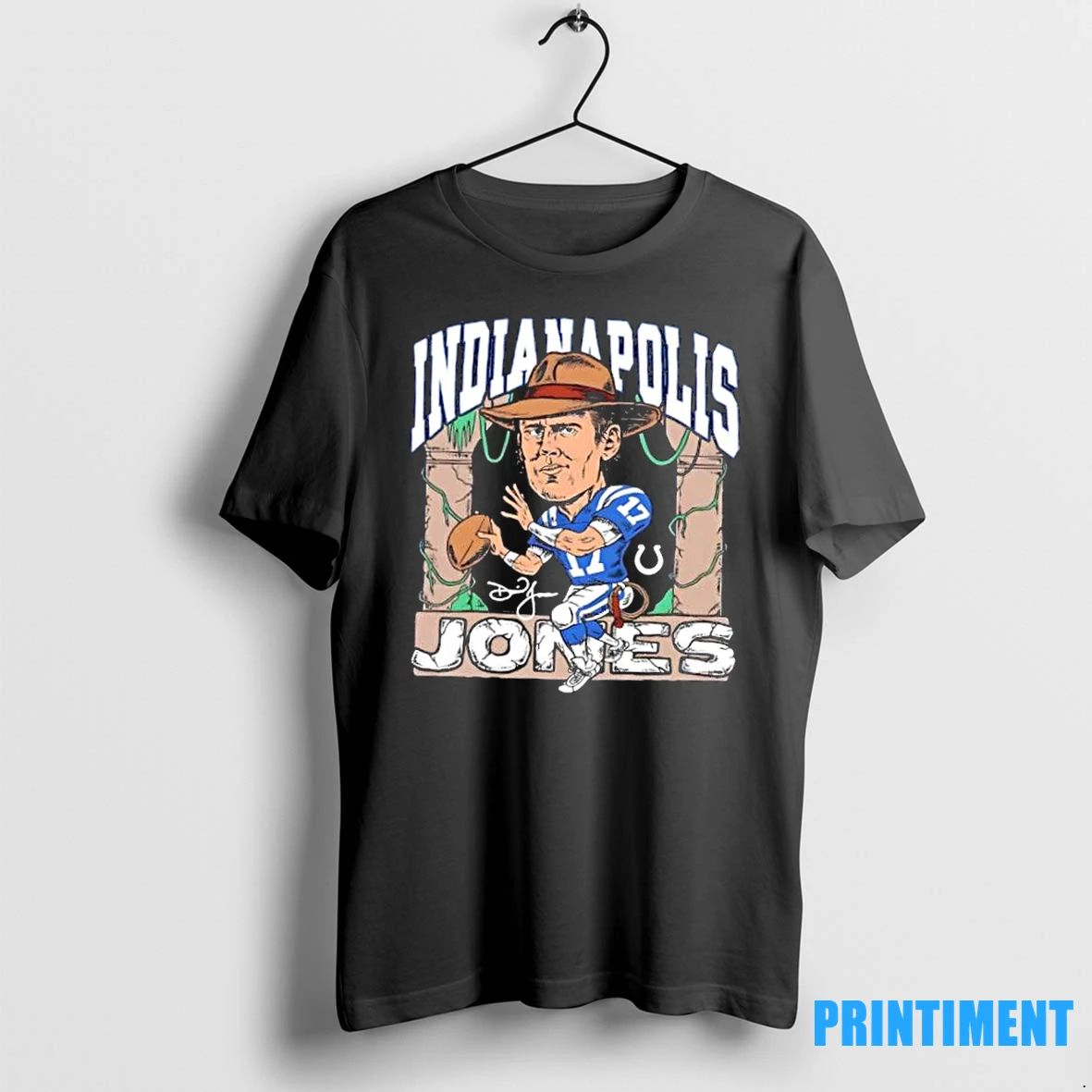 Indianapolis Colts Daniel Jones Royal Indianapolis Jones Football Signature Tshirts Sweater