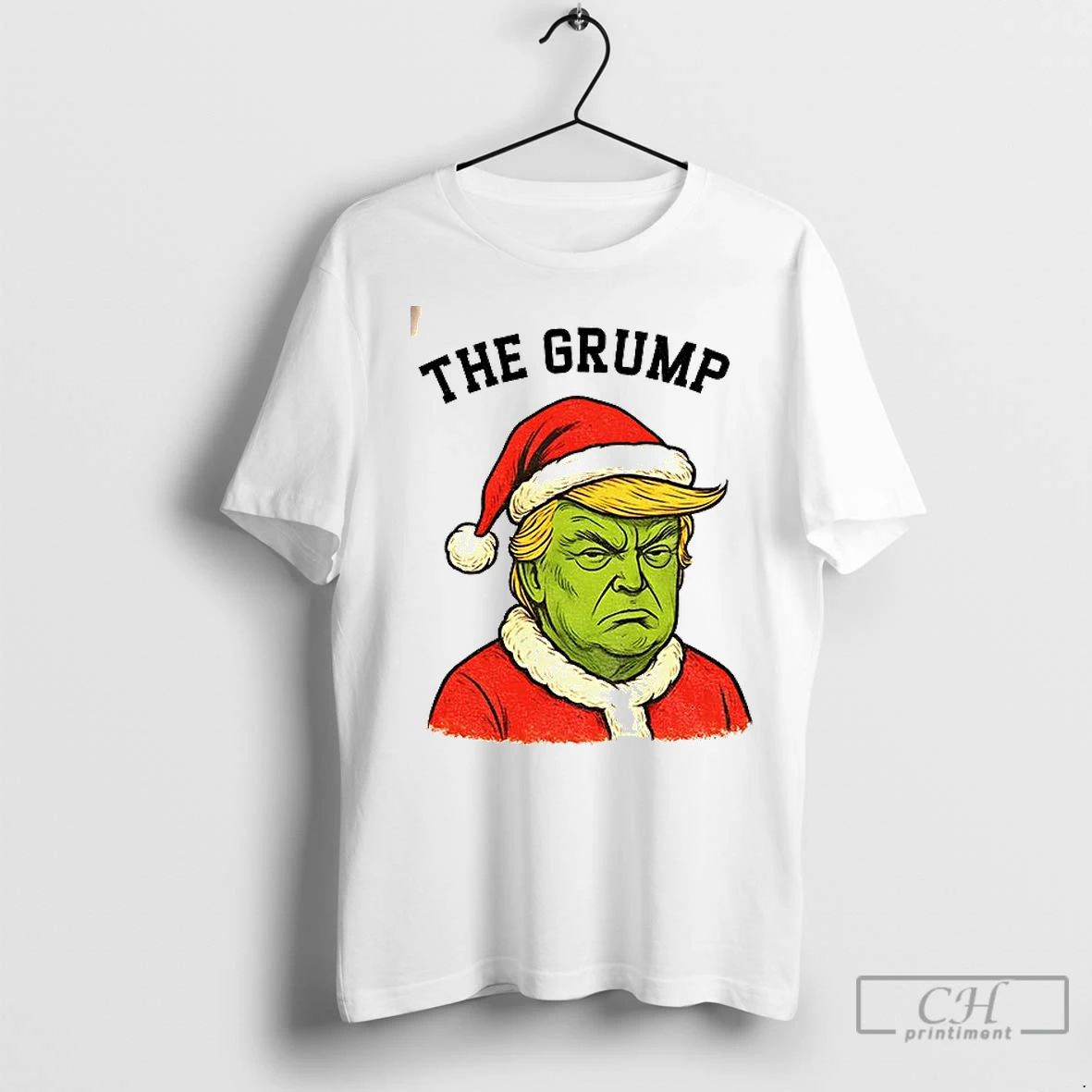 Premium Donald Trump X Grinch The Grump Santa Claus Anti Trump Merry Christmas