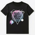 Christopher Name Retro Vaporwave Aesthetic Art Style Tiger Unisex T-Shirt