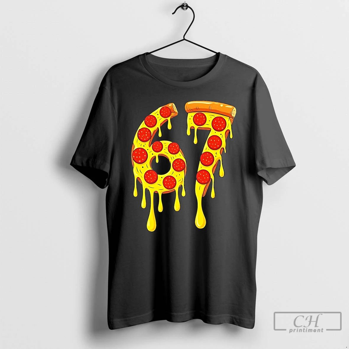 Premium 67 Pizza Slice School T Shirts