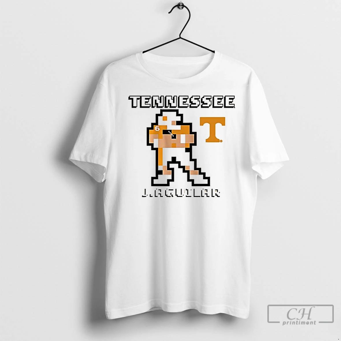 Classic Joey Aguilar Tennessee Volunteers Football Retro Baller Pixel Art
