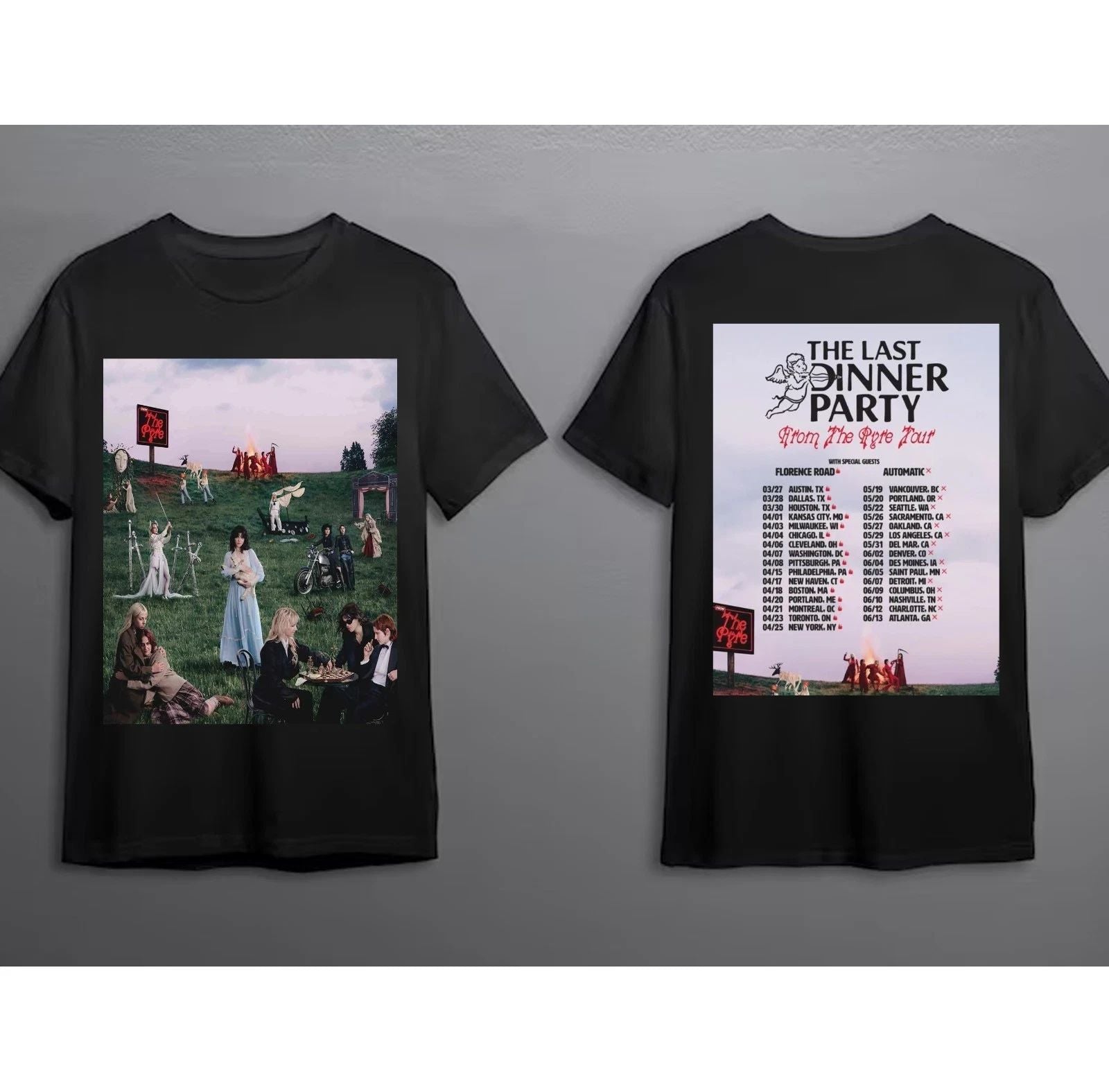 The Last Dinner Party announce 2026 North America Tour Shirt