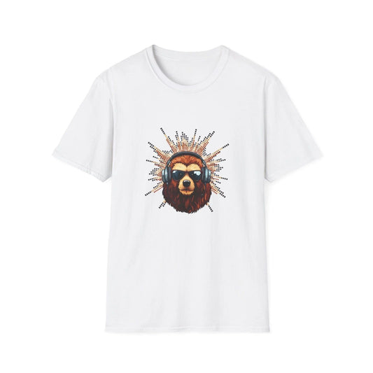Sunglass Bear Head T-Shirt | Retro animal Graphic Tee | Personalized gift