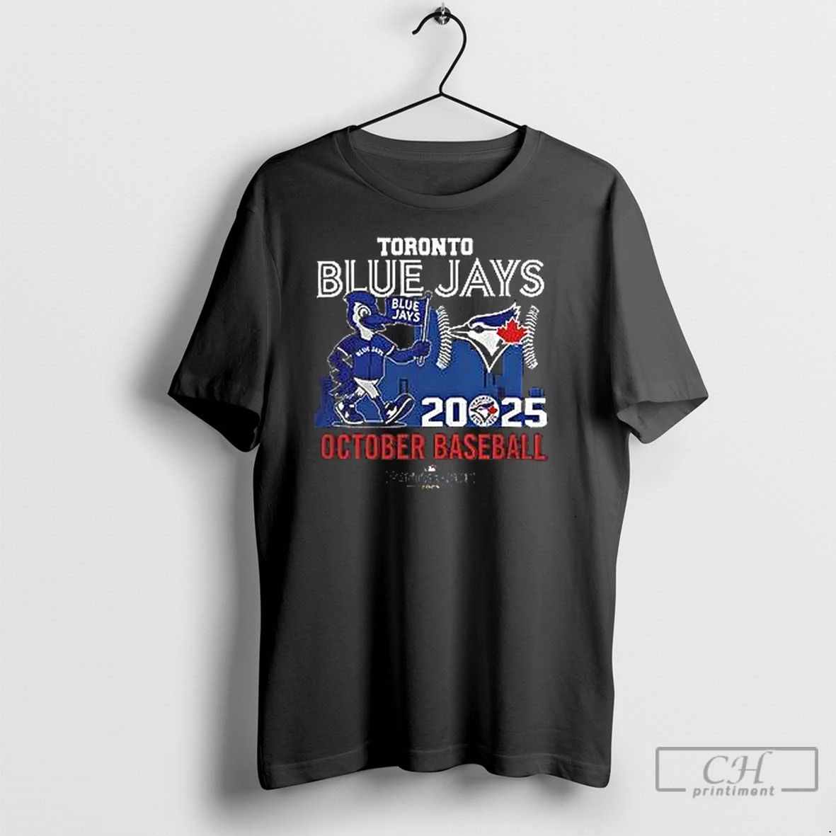 Classic Toronto Blue Jays 2025 October Baseball Skyline Mascot Skyline