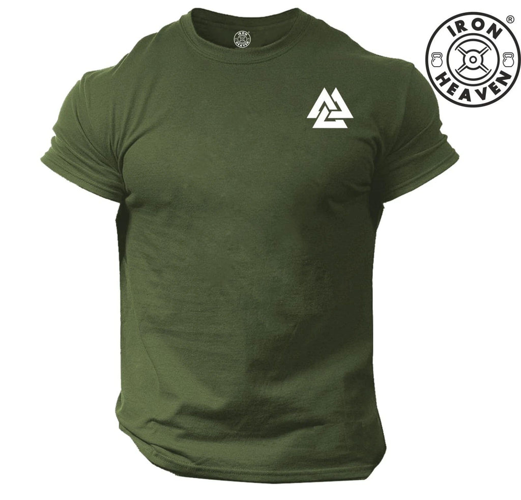 Valknut T Shirt Small Gym Clothing Bodybuilding Training Workout Vikings MMA Top