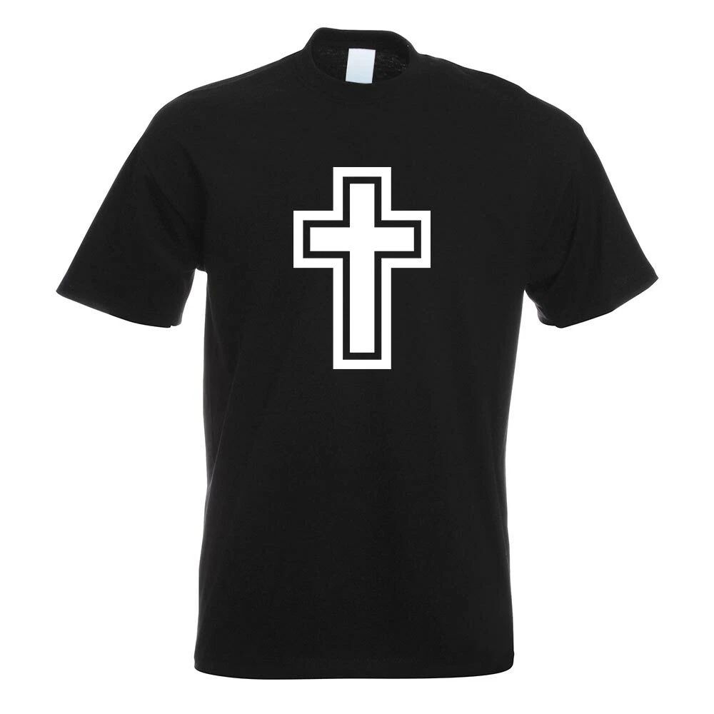 Church cross God T-shirt motif printed fun shirt design print