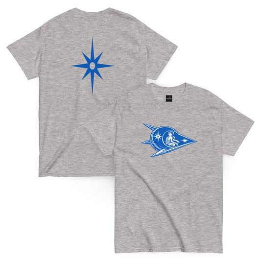 The Star Traveler T-Shirt – Varsity Blue Logo