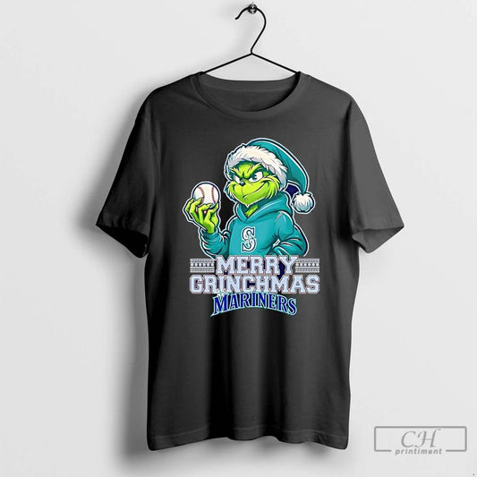 Premium Grinch Merry Grinchmas Seattle Mariners T Shirts