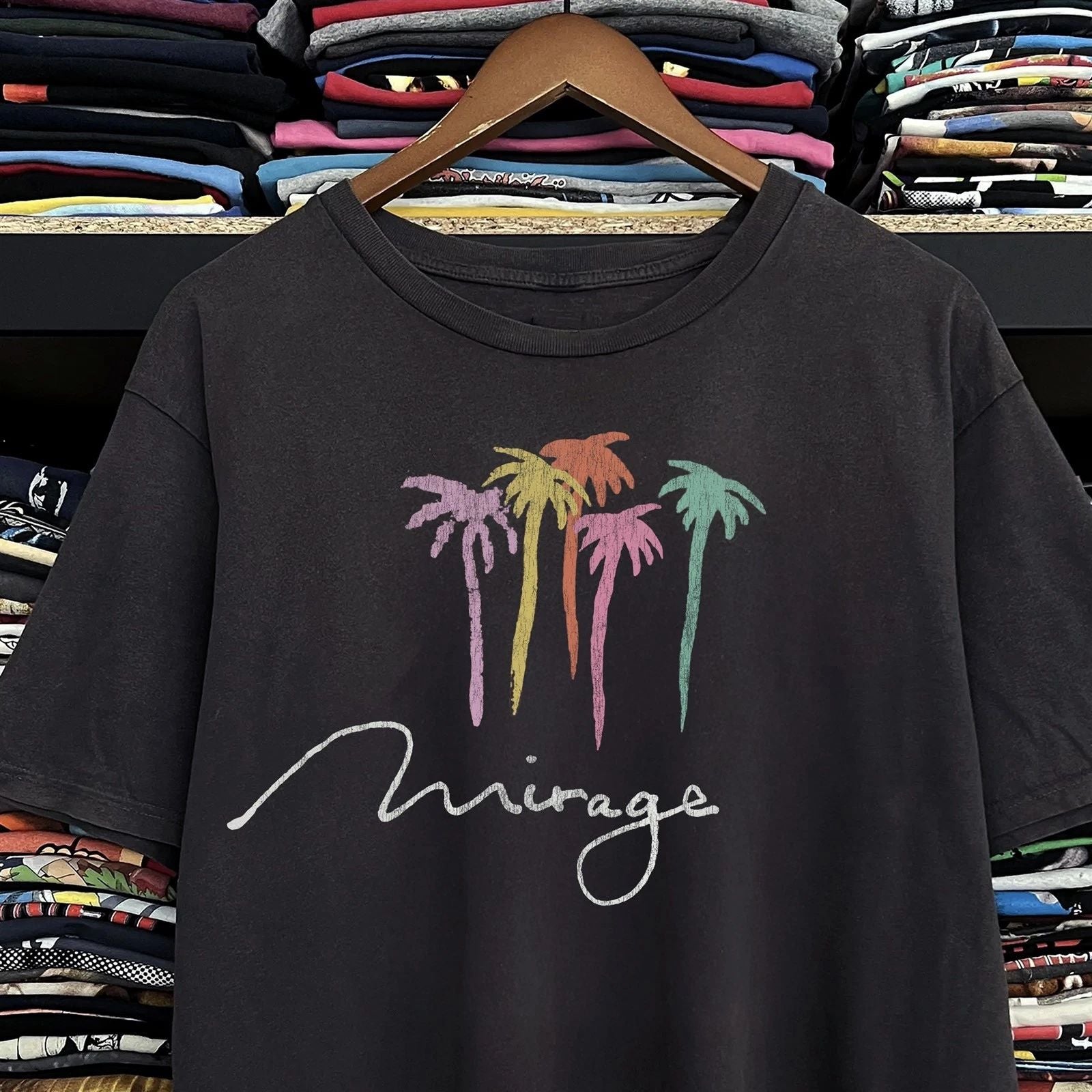 90s Mirage Casino Las Vegas Faded T-Shirt Black XL