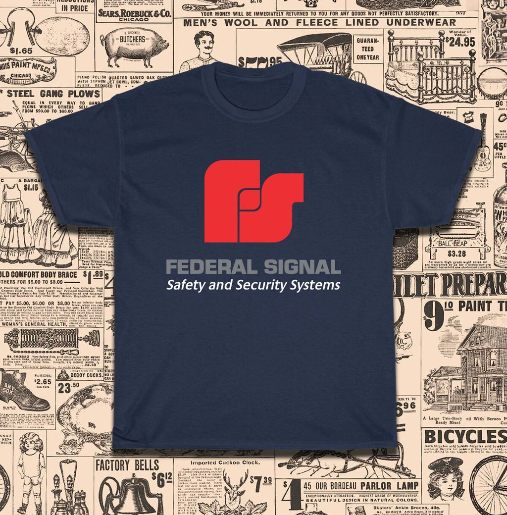 New Federal Signal Safety and Security Logo T-Shirt American Size S-5XL T-Shirt