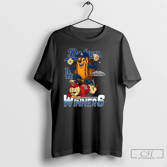 Classic Los Angeles Dodgers Stomp Cincinnati Reds Wildcard Nlds 2025 Mascot T Shirts