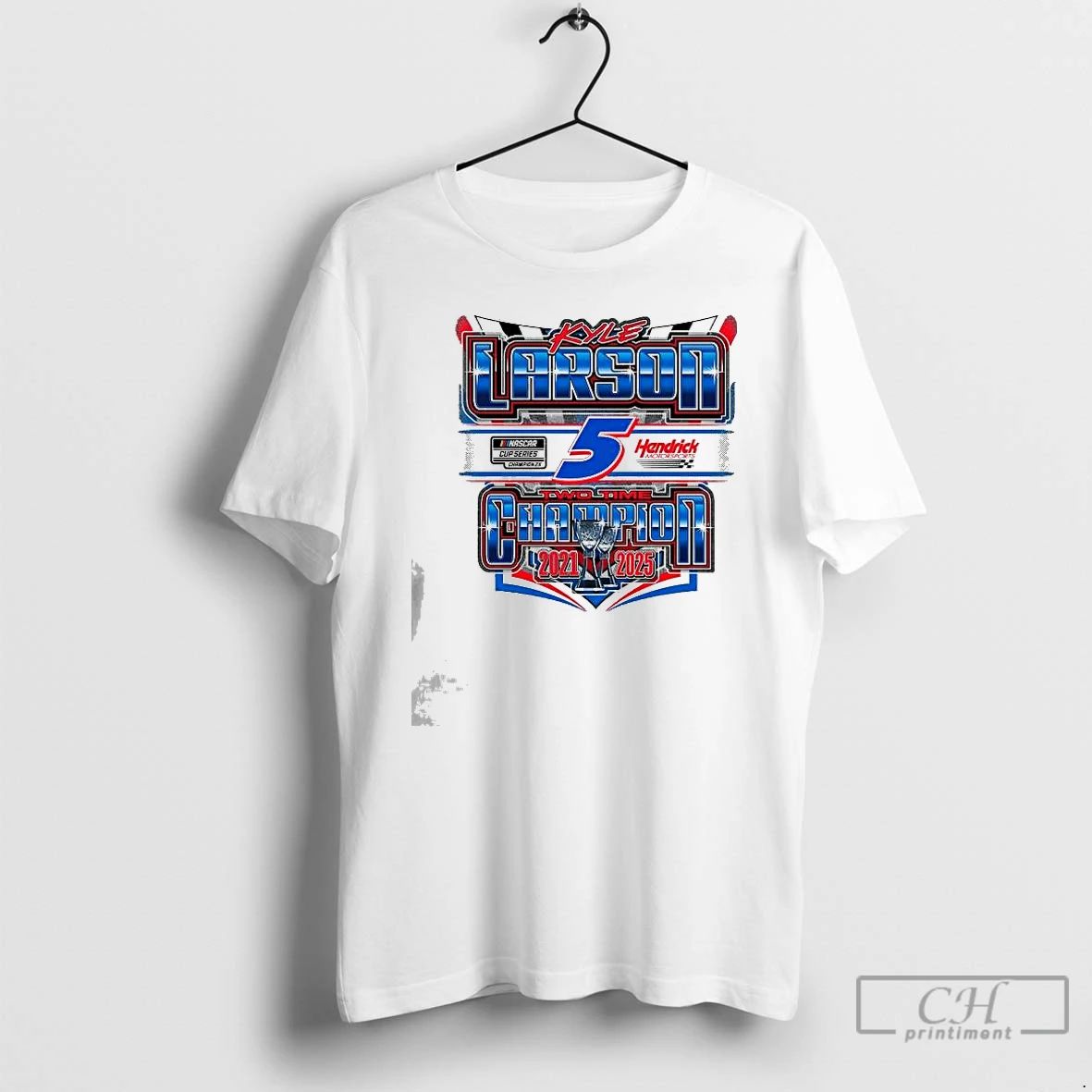 Premium Kyle Larson 5 2025 Nascar Two Time Champion Exclusive T Shirts