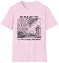 Travel Brochure T Shirt graphic tee Pink Size S