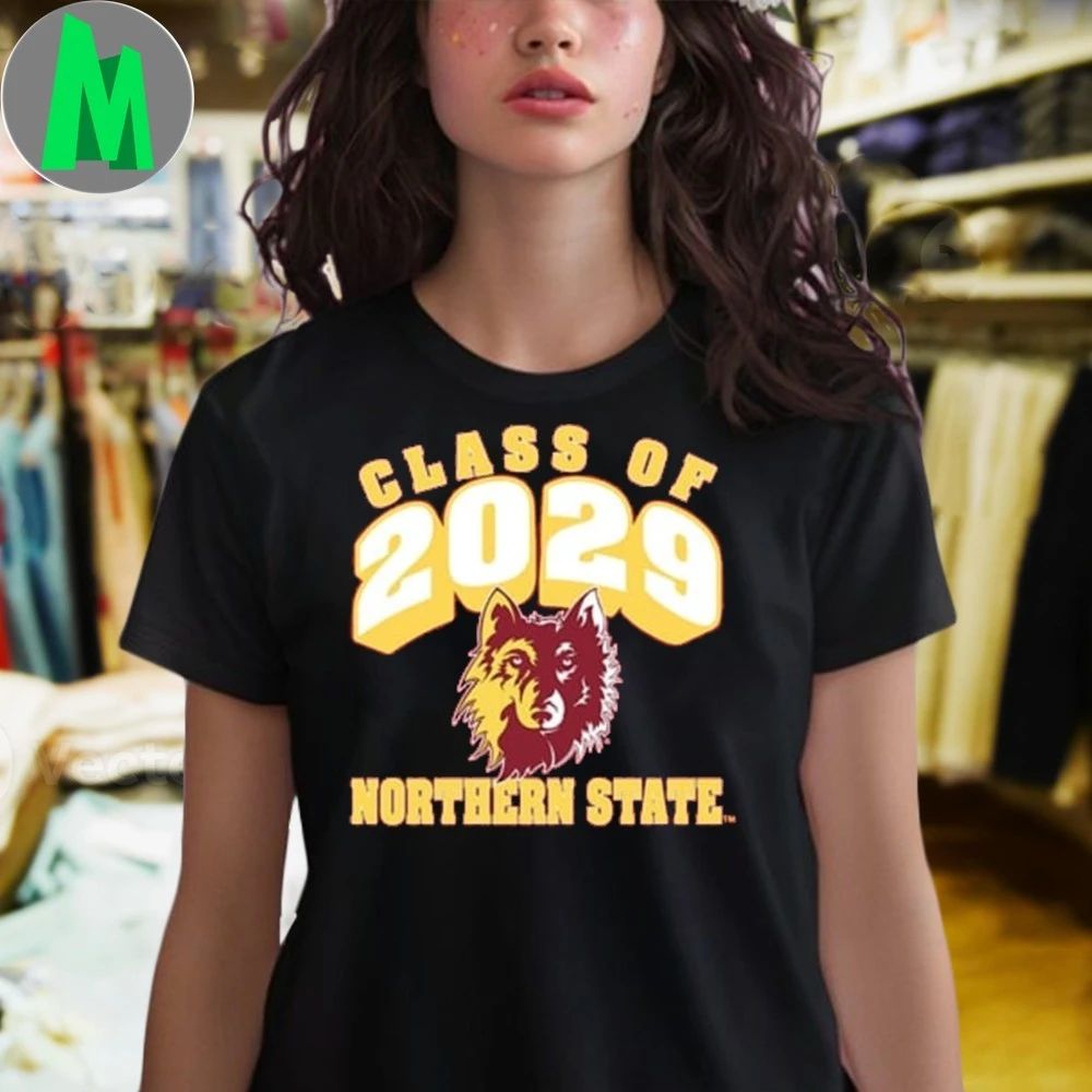 Rally Northern State Wolves Men’s Maroon Class of 2029 Shirt