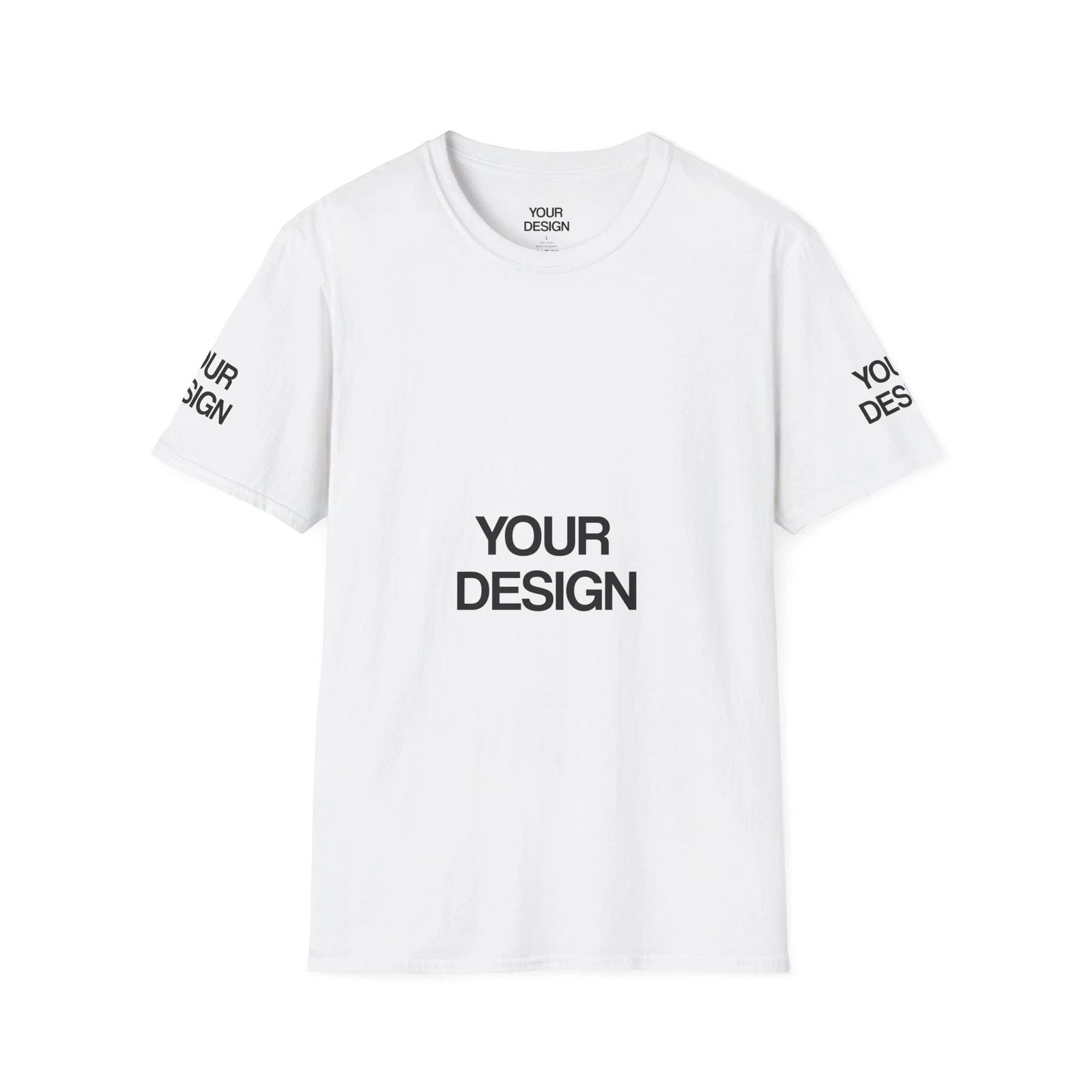 Custom Graphic T-Shirt | Plain White Mockup Tee