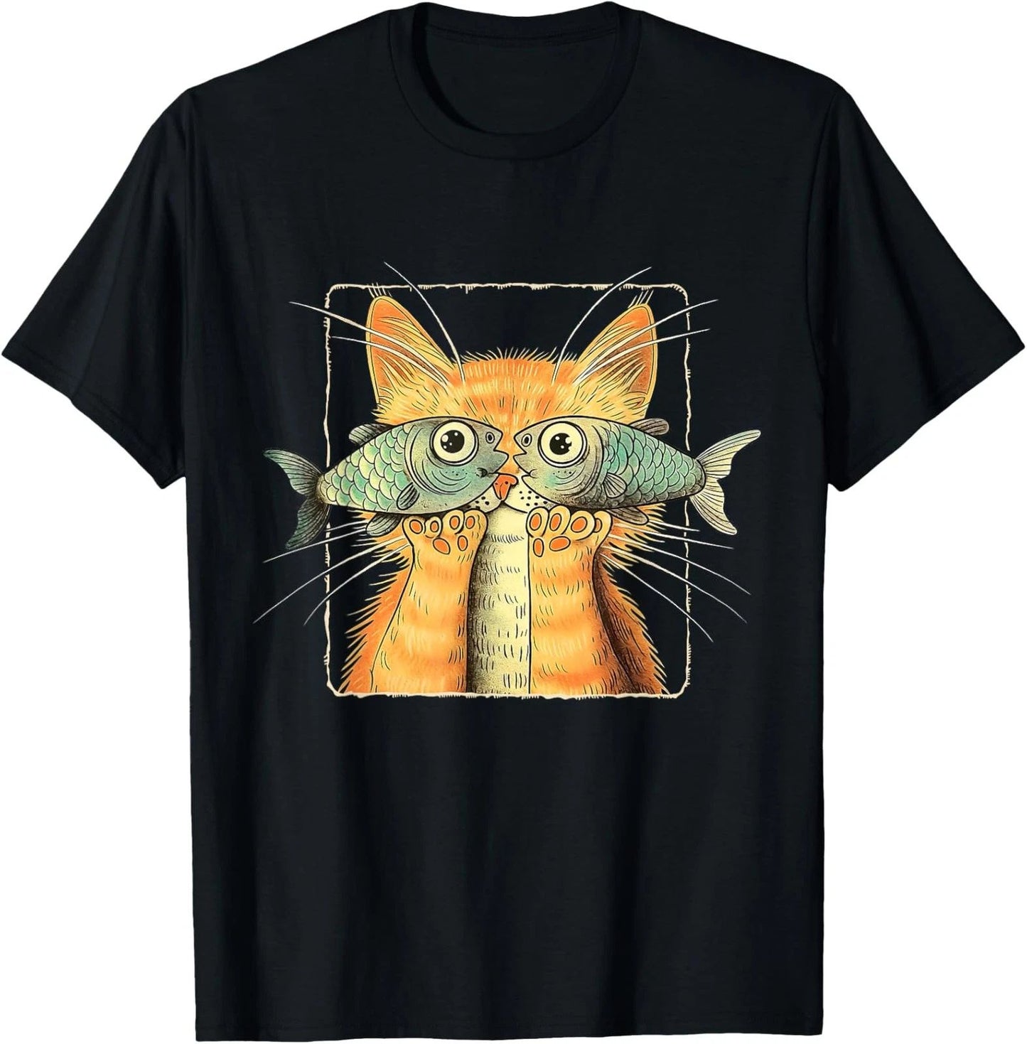 NEW LIMITED Cat with Fisheyes - Cute Kitten Funny Cat Parody - Cat Lover T-Shirt