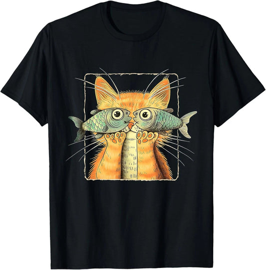 NEW LIMITED Cat with Fisheyes - Cute Kitten Funny Cat Parody - Cat Lover T-Shirt