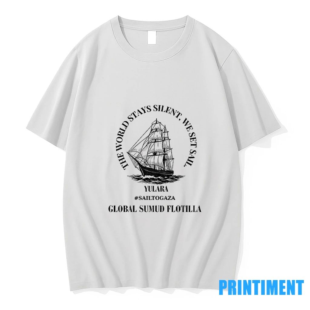 Sailboat Global Palestinian Solidarity Protest Tshirts Sweater