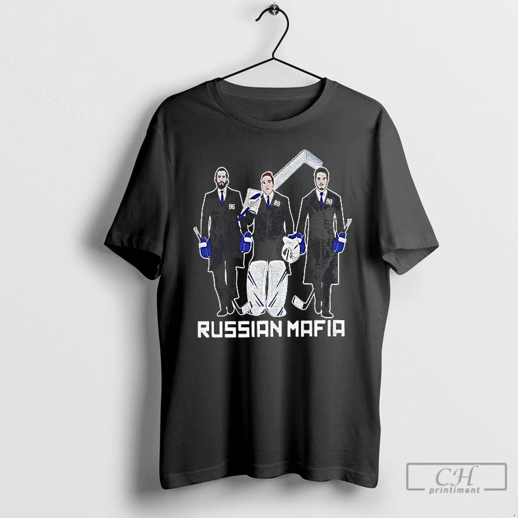 Classic Russian Mafia Nikita Kucherov Andrei Vasilevskiy Mikhail Sergachev Tampa Bay Lightning T Shirts
