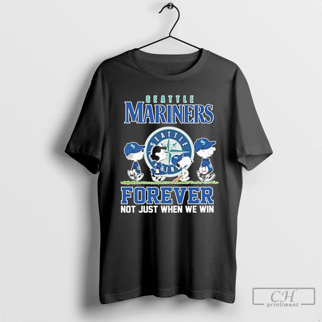 Premium Postseason The Peanuts X Seattle Mariners Forever Not Just When We Win T Shirts