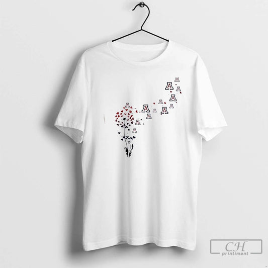Classic Dandelion Flower Arizona Wildcats Football Logo T Shirts