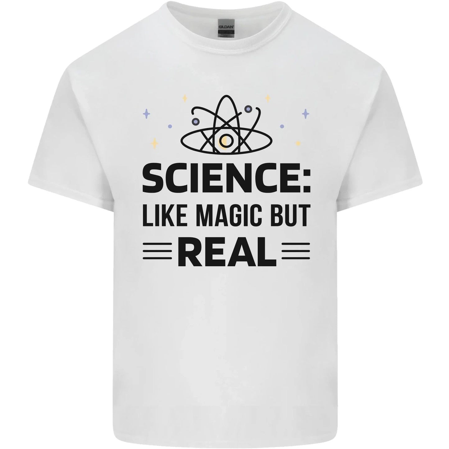 Science Like Magic But Real Funny Geek Nerd Mens Cotton T-Shirt Tee Top