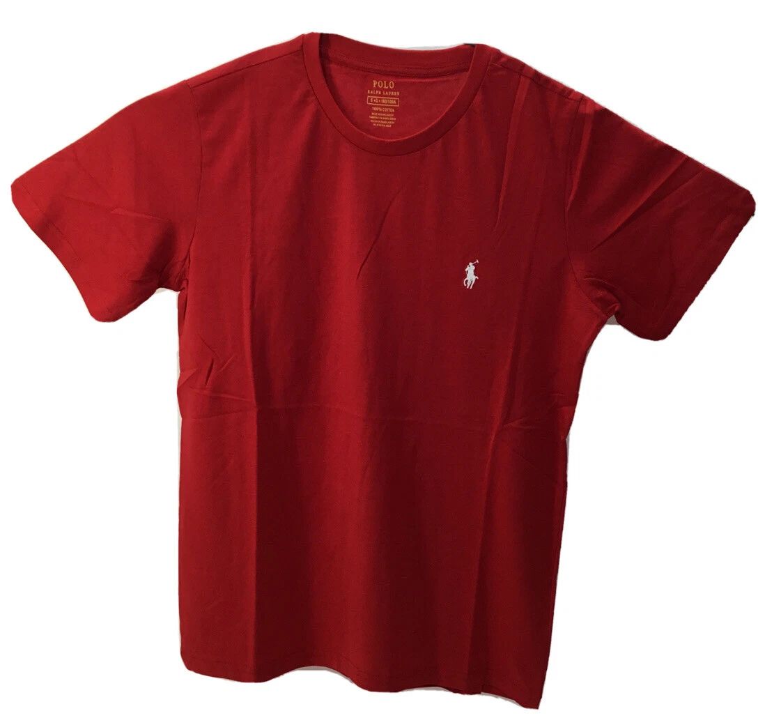 Polo Ralph Lauren Custom Fit Crew Neck Short Sleeve T-Shirt, Red, XL