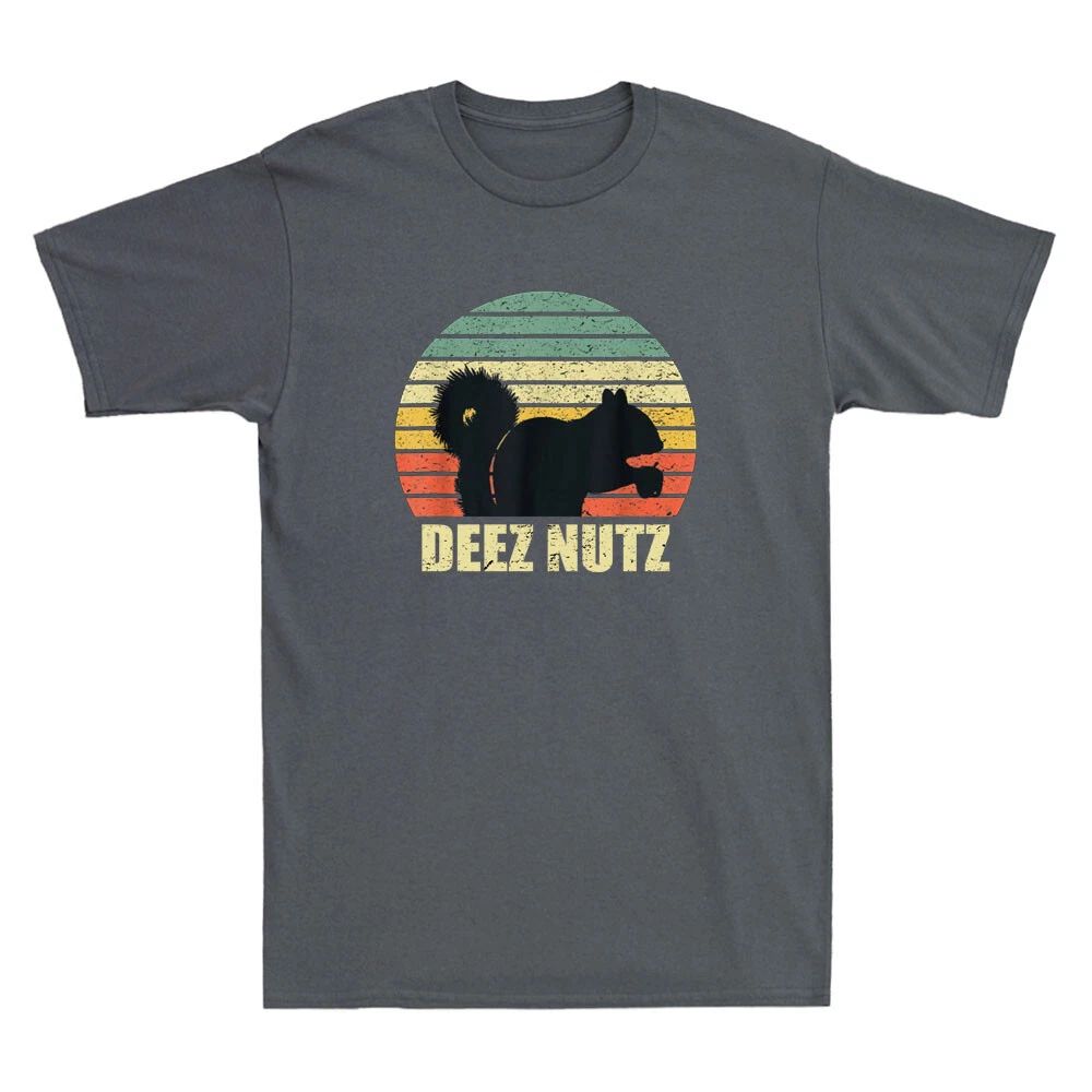 Deez Nuts Funny Squirrel Deez Nutz Deezs Nut Vintage Men's Short Sleeve T-Shirt