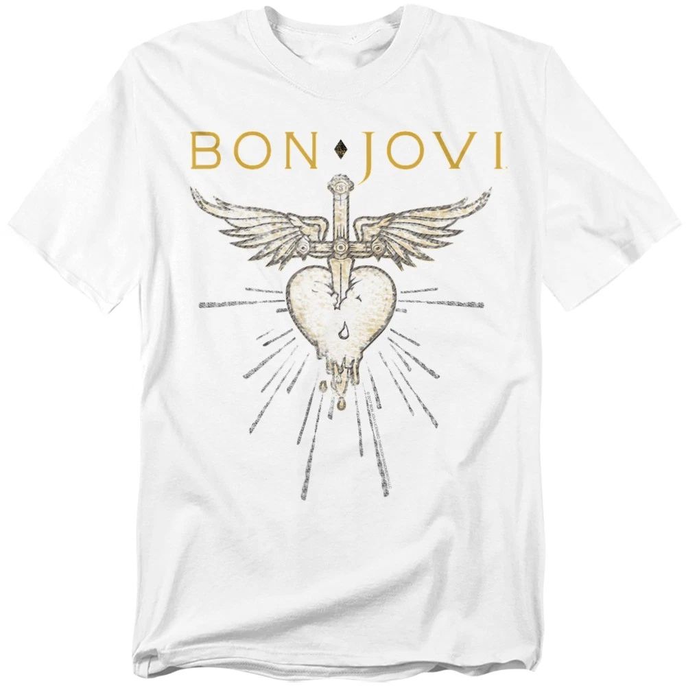 Bon Jovi Greatest Hits T-Shirt S-5XL, White