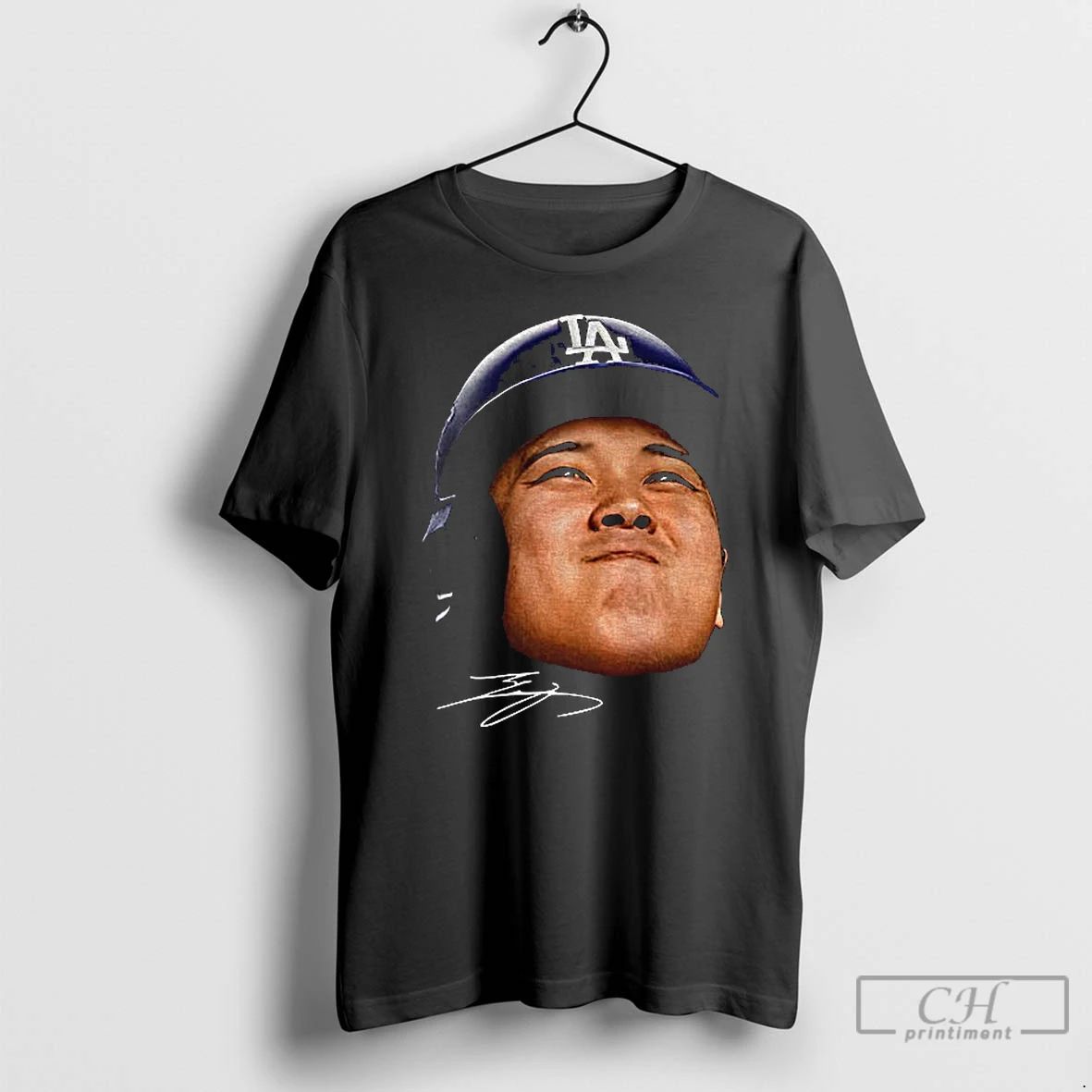 Classic Shohei Ohtani Big Face Los Angeles Dodgers Mlb Baseball Signature T Shirts