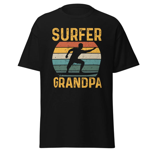 Surfer Grandpa T-Shirt Surfing Fathers Day Funny Surfer Shirt