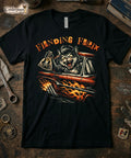 Fiending Felix Degenerate Cat T-Shirt - Kustom Kulture Cat in Hot Rod XS-5X