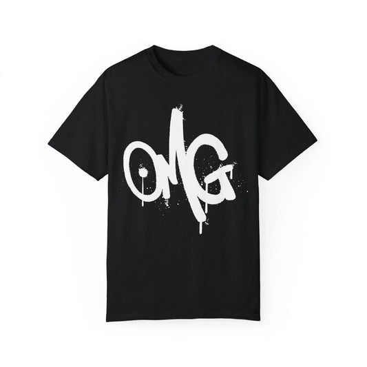 OMG Urban Graffiti Art Style Quote :: Unisex Garment-Dyed T-shirt