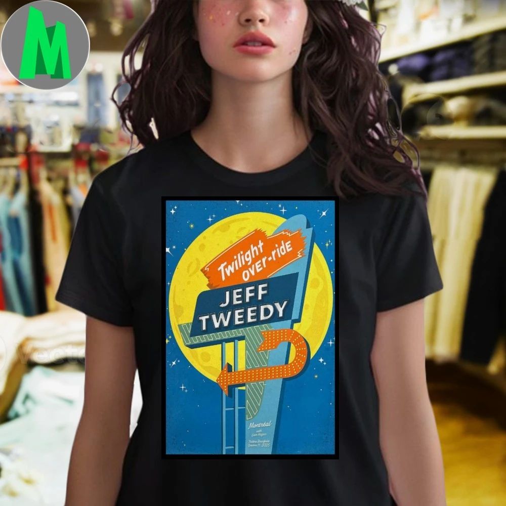 Jeff Tweedy Fall Tour 2025 Montreal QC Poster New Shirt