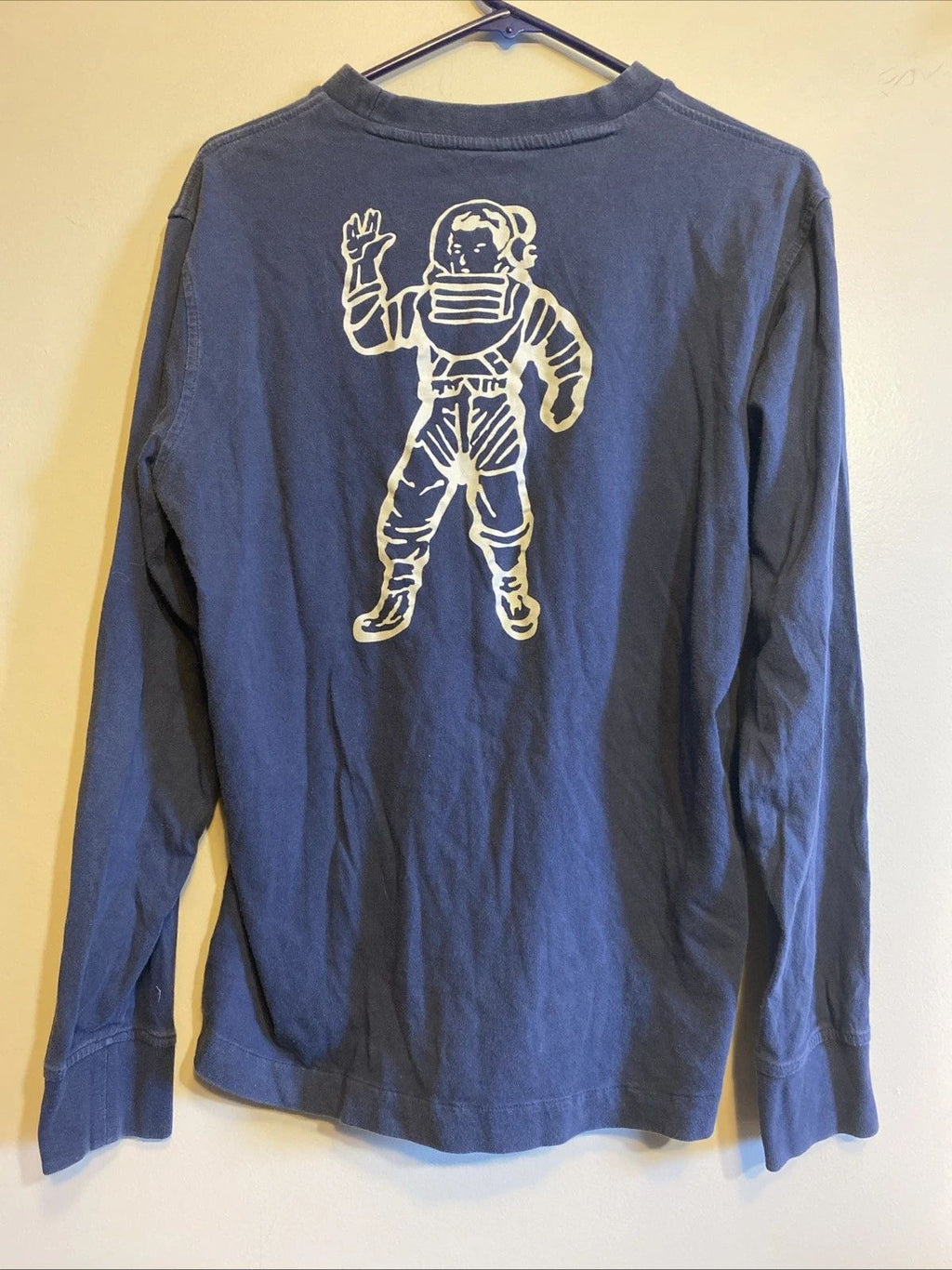 Billionaire  Boys Club Men’s Large Long Sleeve T-Shirt Navy Astronaut Graphic