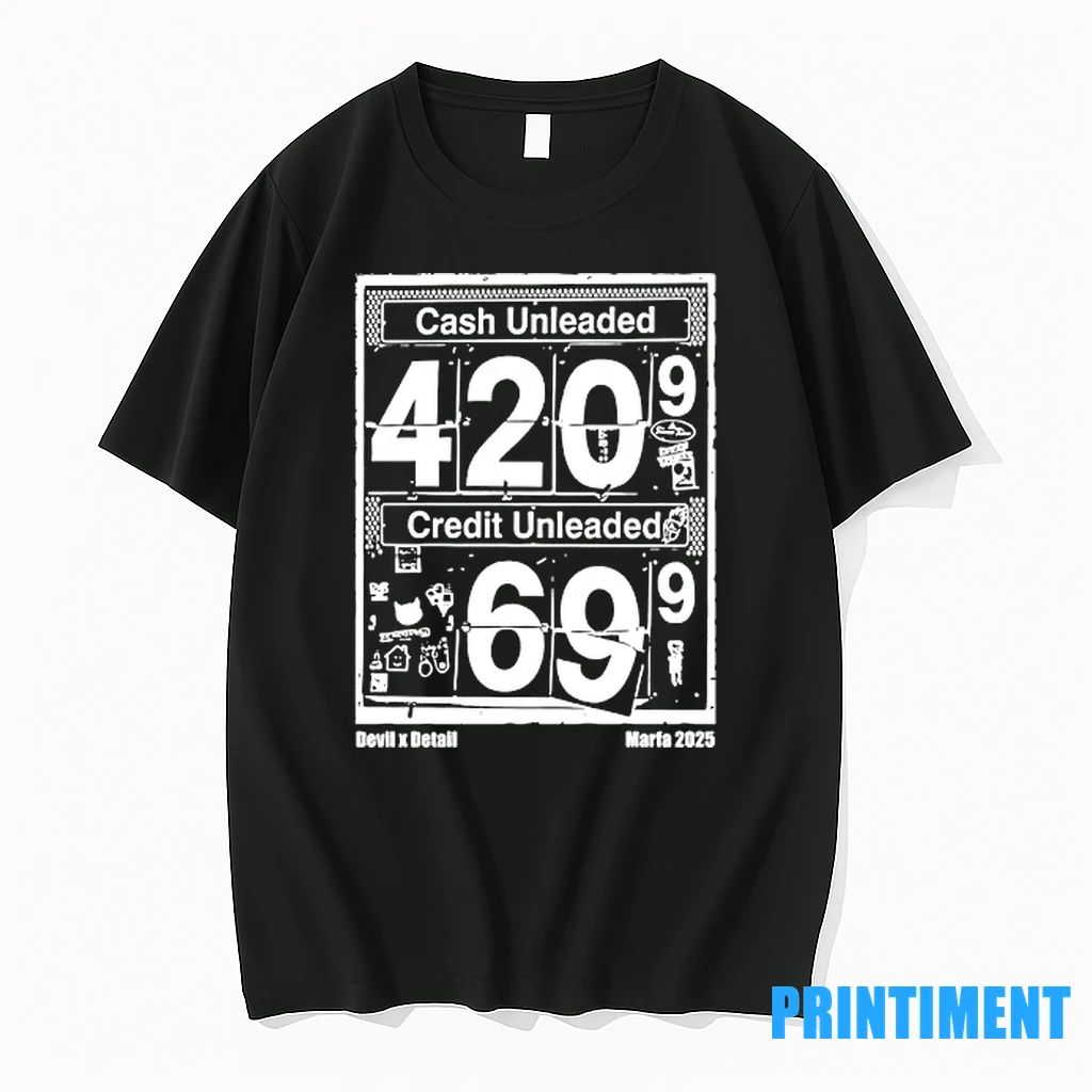 Cash Unleaded And Credit Unleaded Devil Detail Marfa 2025 Tshirts Sweater