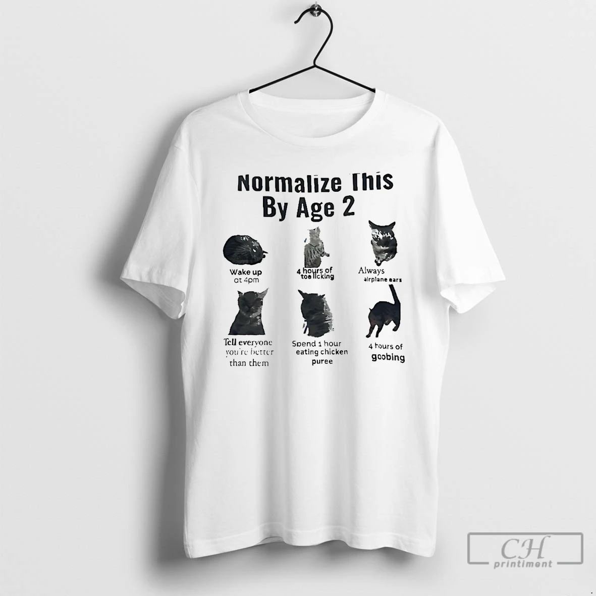 Classic Cat Normalize This By Age 2 T Shirts