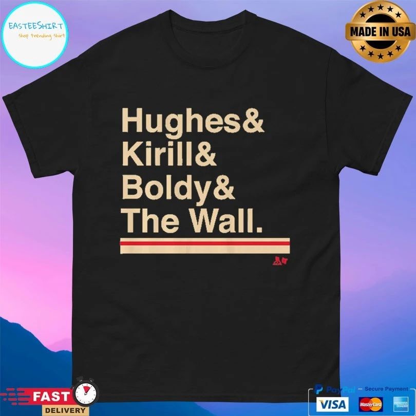 Minnesota Hockey Ampersand Hughes And Kirill And Boldy And The Wall Shirt