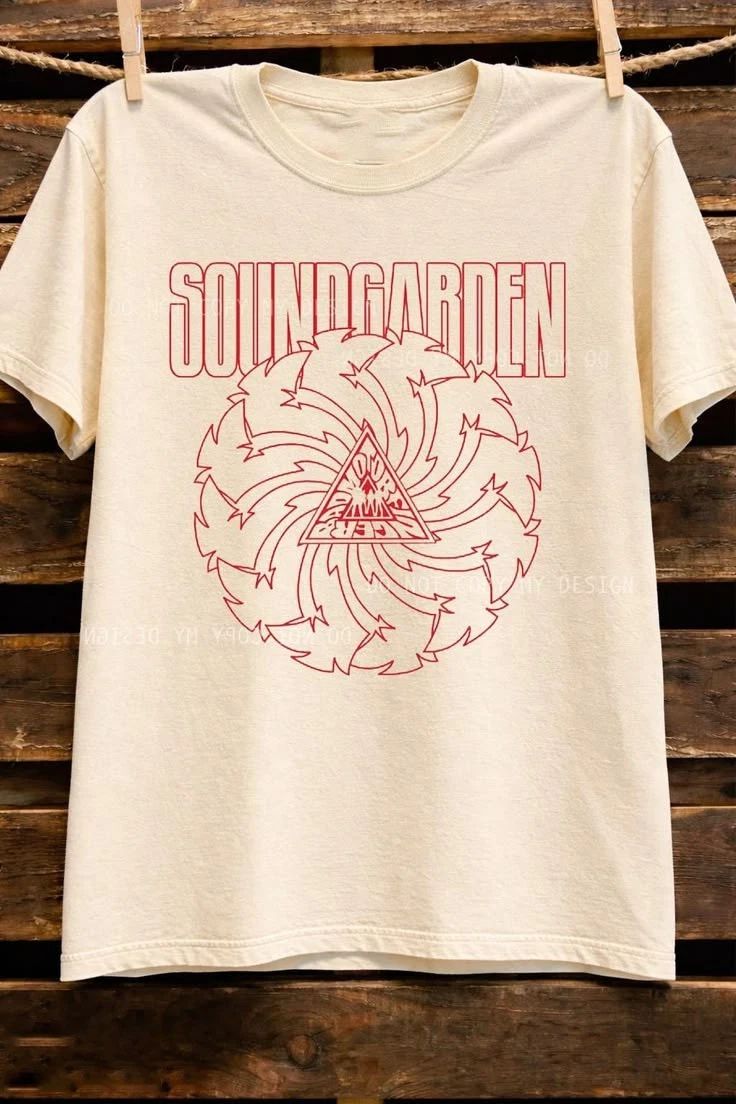 Vintage Soundgarden T-Shirt  Rock Band Tee 90s PNA_363