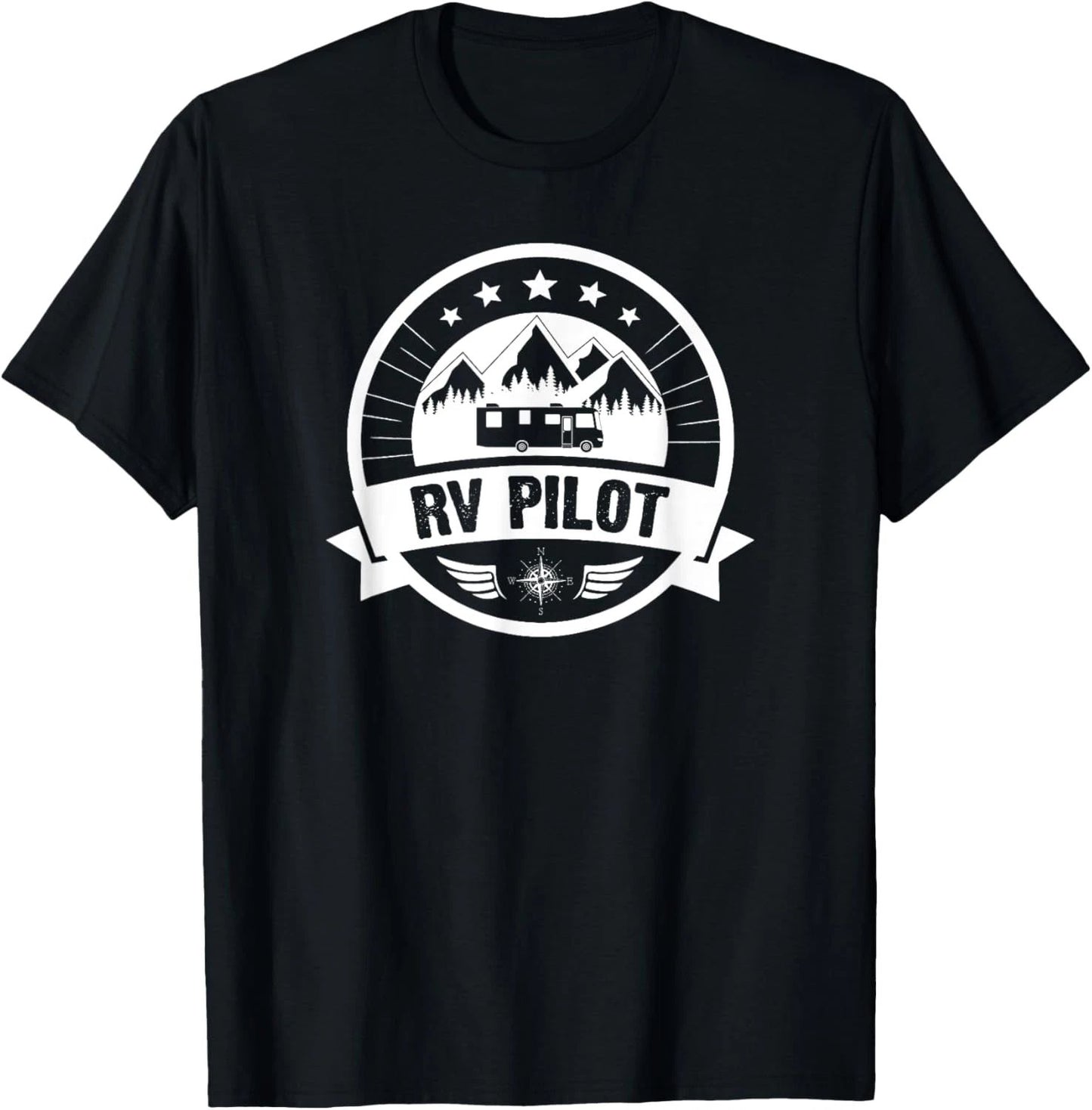 RV Pilot Funny Motorhome RV Travel T-Shirt for Men T-Shirt