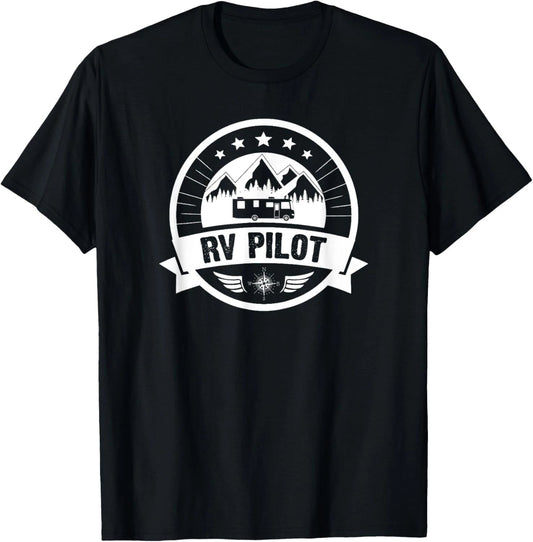RV Pilot Funny Motorhome RV Travel T-Shirt for Men T-Shirt