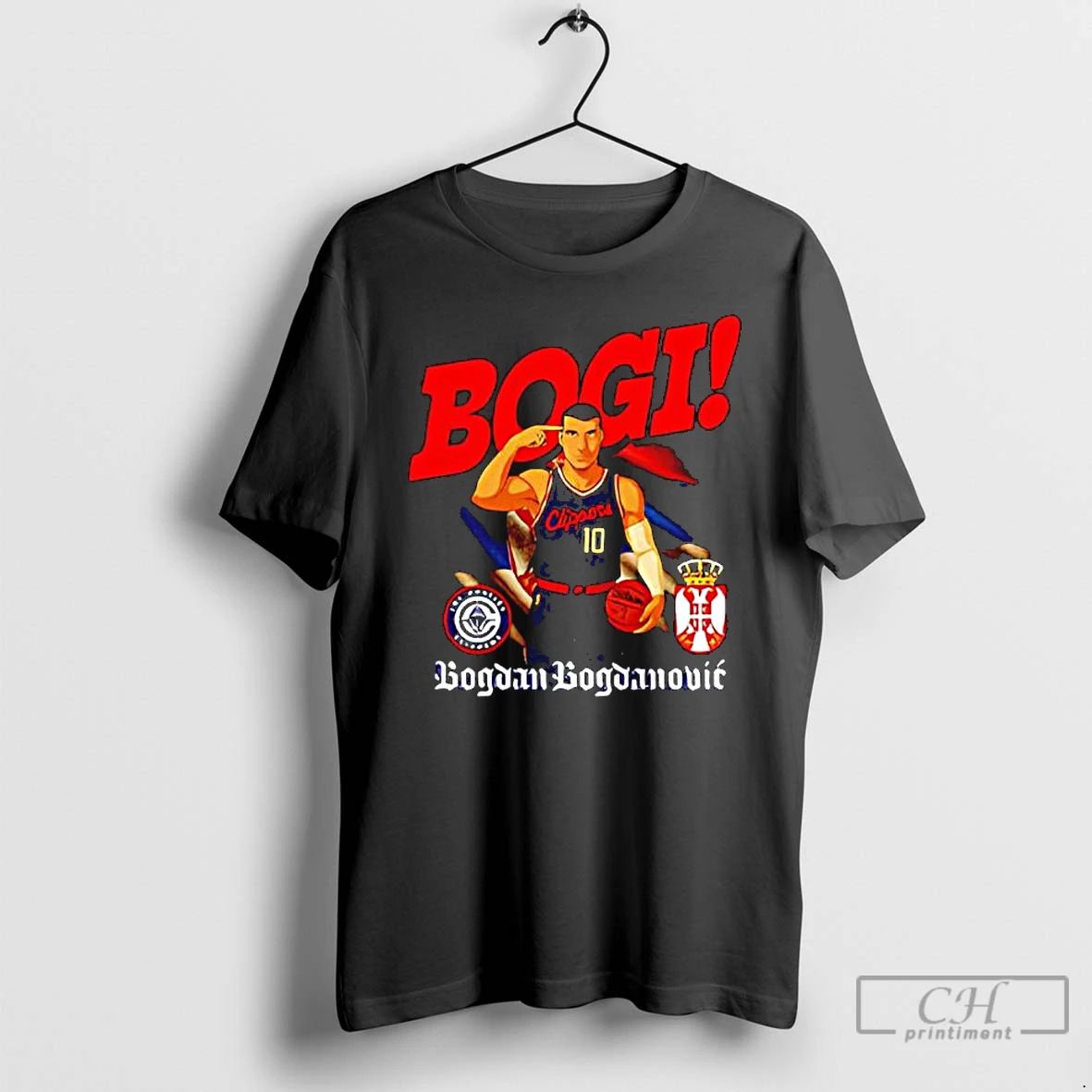 Premium Bogi Bogdan Bogdanovic Serbian Basketball Player T Shirts