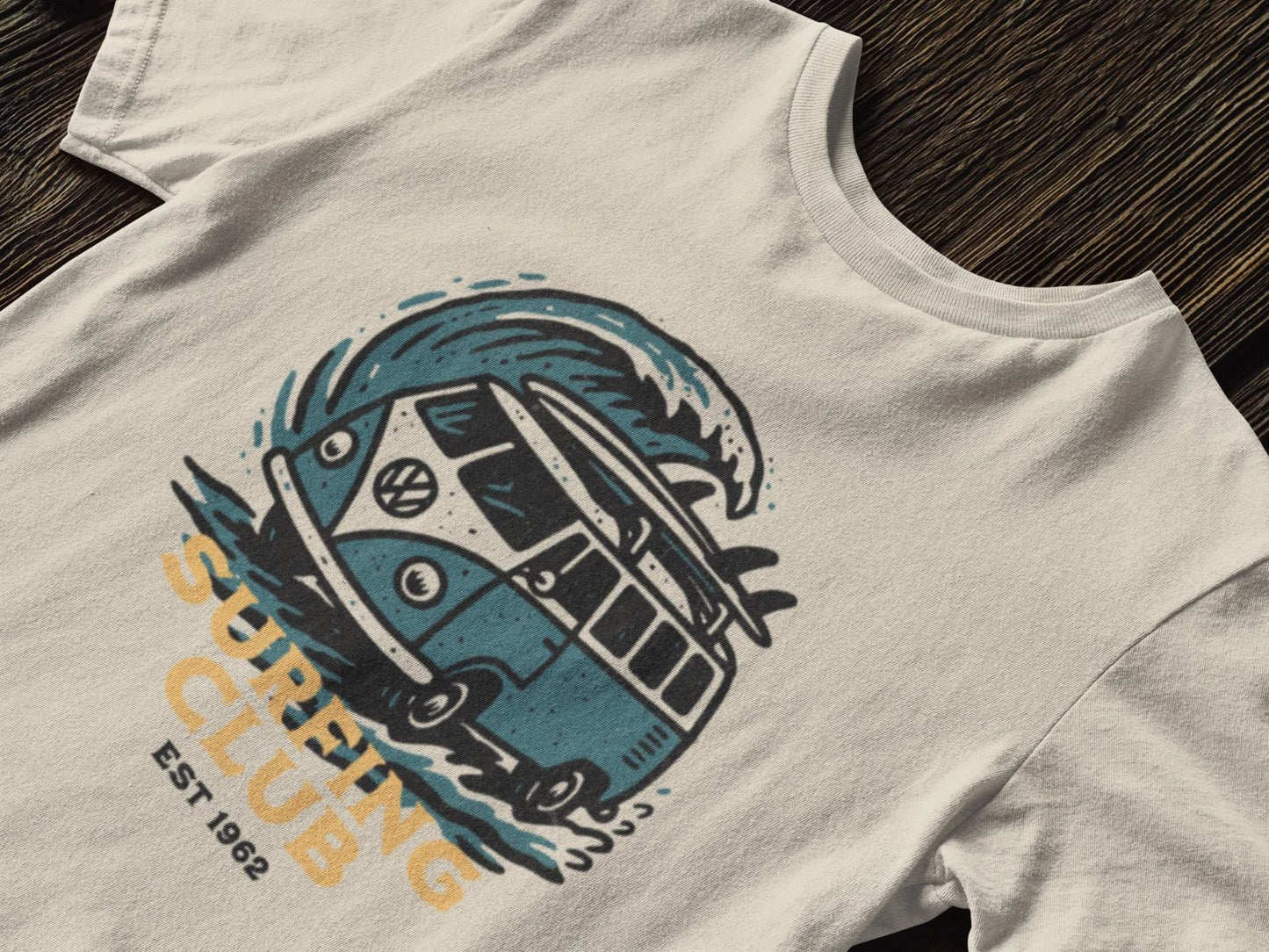 Surfing Club Summer Beachwear Tee, Gift for Surfers, Los Angeles Beach Shirt