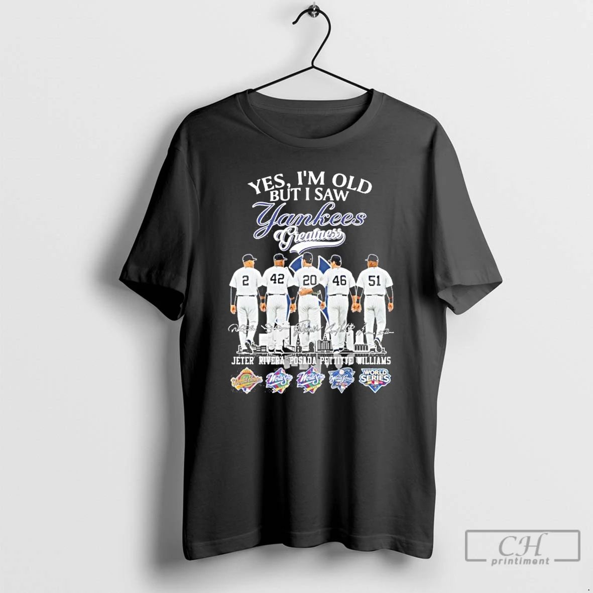 Premium Yes Im Old But I Saw New York Yankees Legends 2025 Signatures T Shirts