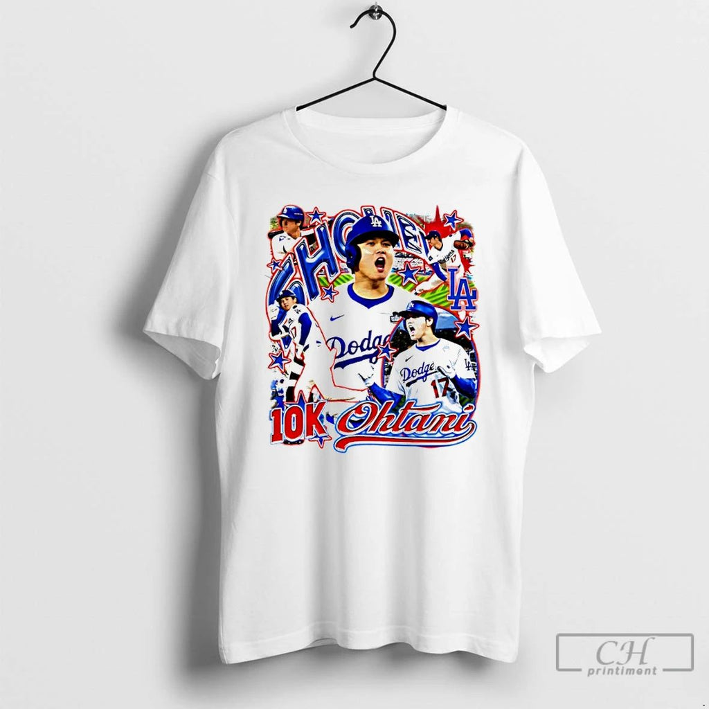 Classic Shohei Ohtani 10k Los Angeles Dodgers Graphic T Shirts