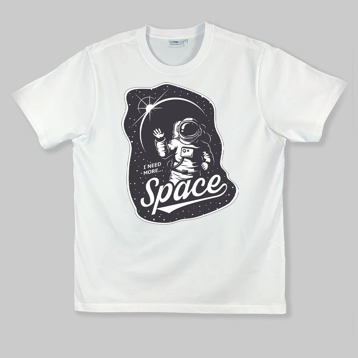 "NEED-MORE-SPACE" - (WHITE) - OBLYVIAN GRAPHIC TEE