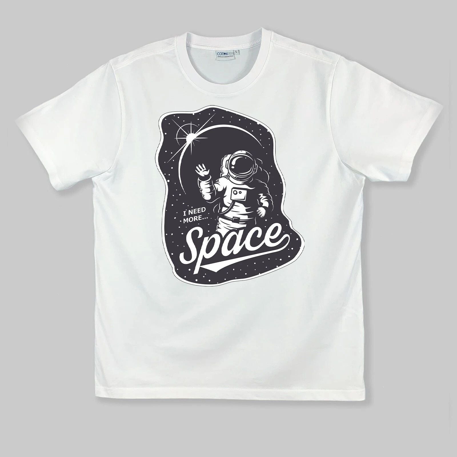 "NEED-MORE-SPACE" - (WHITE) - OBLYVIAN GRAPHIC TEE