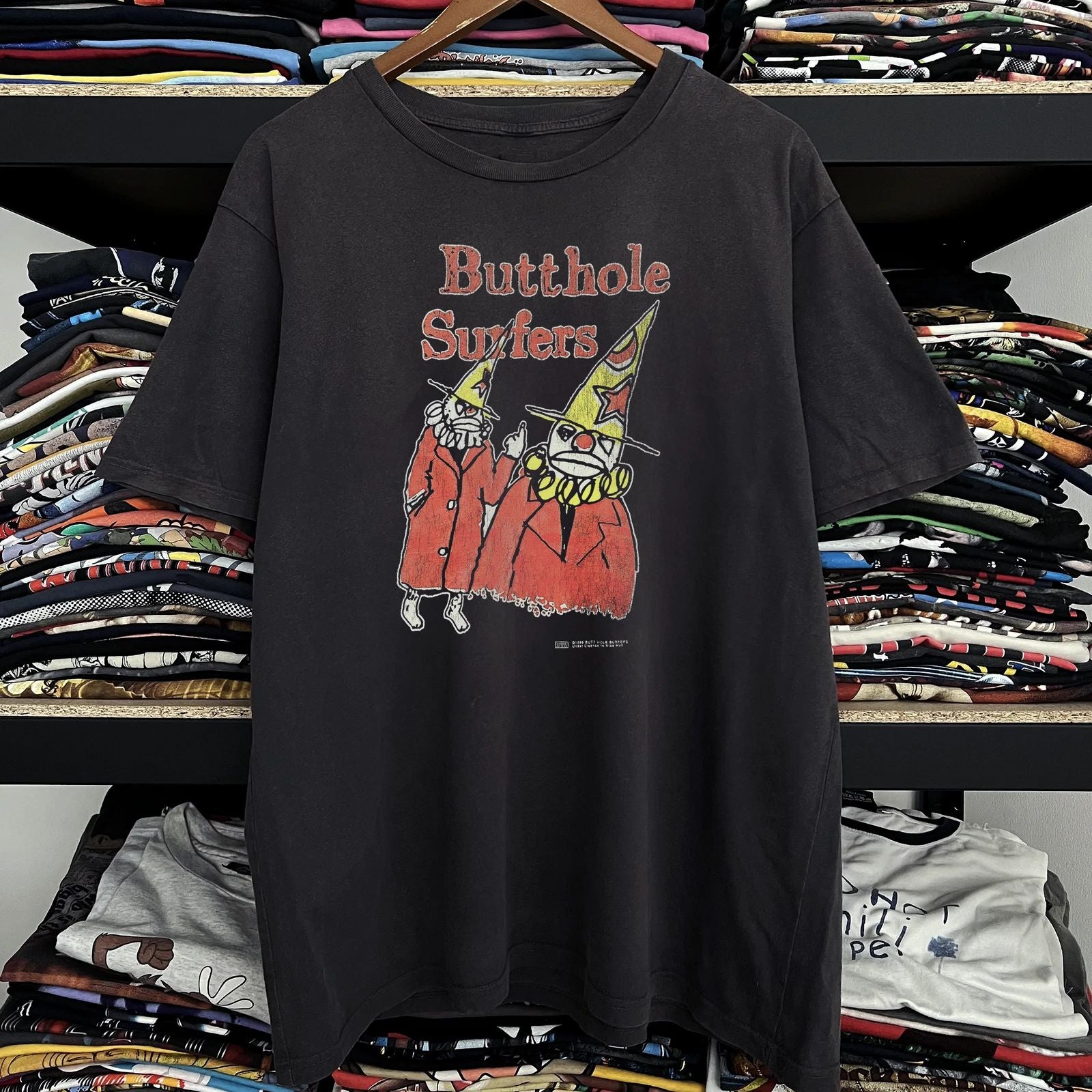 1996 Butthole Surfers Aged T-Shirt Black M