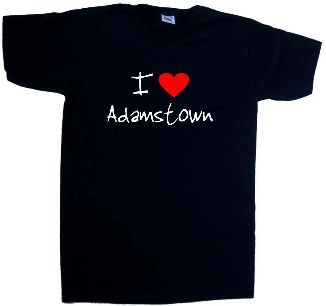 I Love Heart Adamstown V-Neck T-Shirt